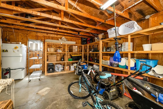 view of storage area