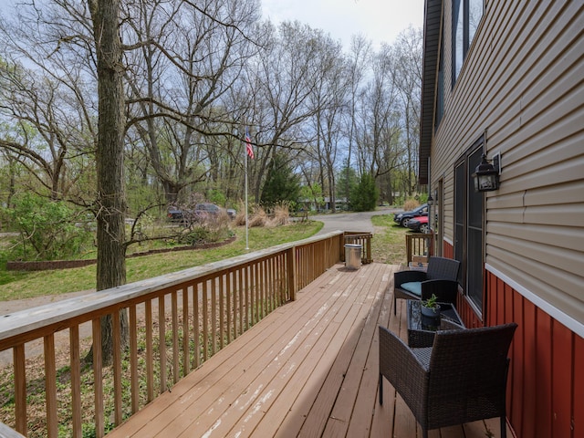 view of wooden terrace