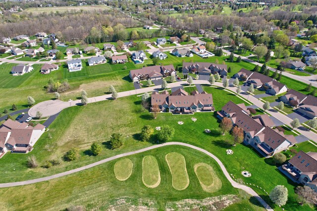 drone / aerial view featuring a residential view