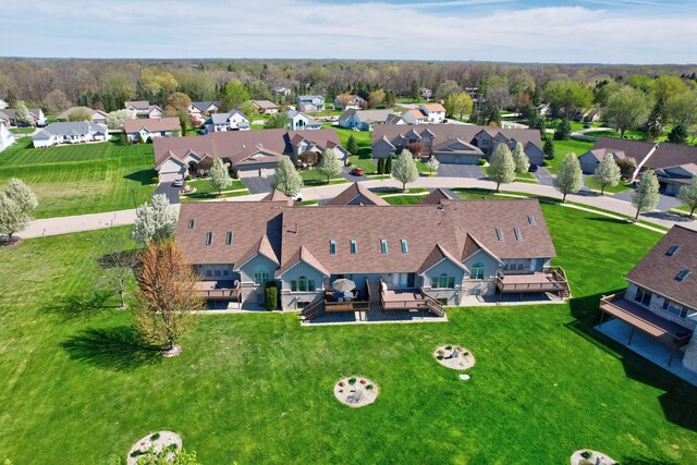 drone / aerial view featuring a residential view