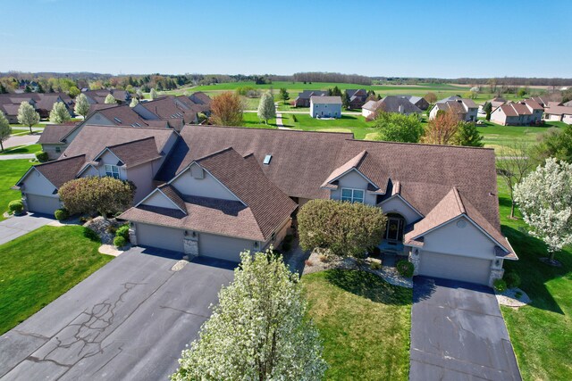 birds eye view of property featuring a residential view