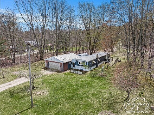 12480 Fargo St NE, Gowen, MI 49326 - drone / aerial view