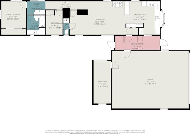 12480 Fargo St NE, Gowen, MI 49326 - floor plan