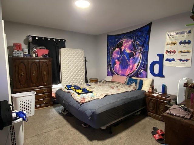 bedroom featuring carpet flooring