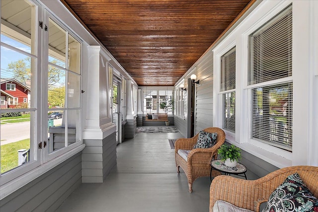view of sunroom / solarium