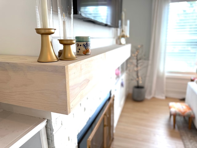 interior details featuring wood finished floors