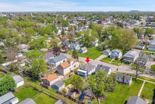934 Smith St, Monroe, MI 48161 - drone / aerial view featuring a residential view