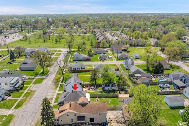 934 Smith St, Monroe, MI 48161 - drone / aerial view featuring a residential view