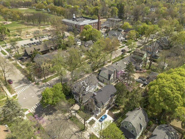drone / aerial view featuring a residential view