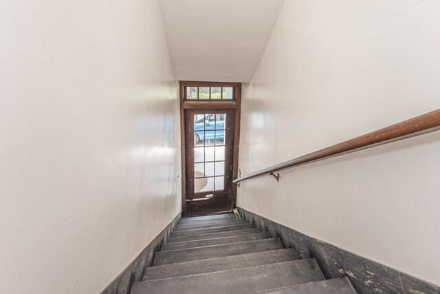 view of staircase
