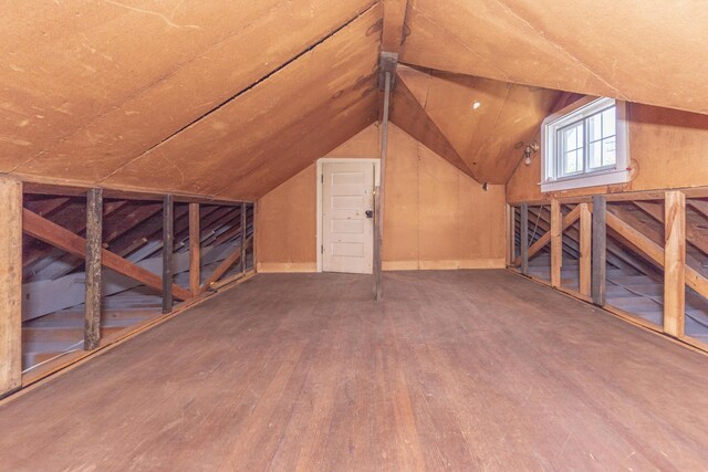 view of attic