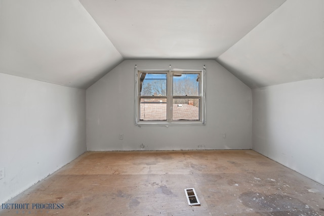 18626 Prevost St, Detroit, MI 48235 - bonus room with vaulted ceiling and visible vents