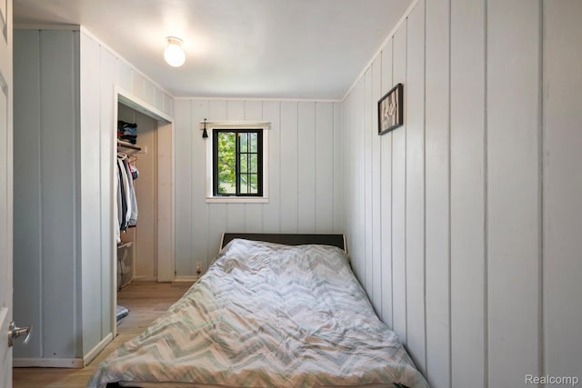 5304 E Frances Rd, Mount Morris, MI 48458 - bedroom with light wood-type flooring and baseboards