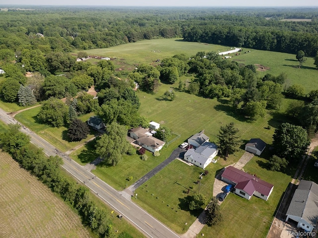 5304 E Frances Rd, Mount Morris, MI 48458 - aerial view of sparsely populated area with a forest