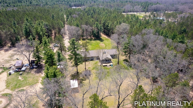 4334 Brunswick Rd, Holton, MI 49425 - bird's eye view of a heavily wooded area