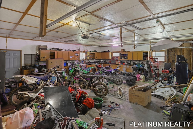 4334 Brunswick Rd, Holton, MI 49425 - garage with a garage door opener