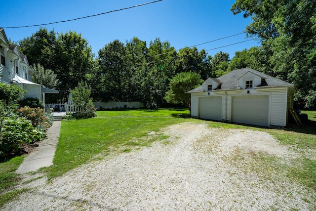 61412 Walnut St, Cassopolis, MI 49031 - view of yard with an outdoor structure and a garage