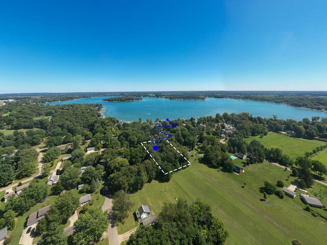 61412 Walnut St, Cassopolis, MI 49031 - birds eye view of property with a water view