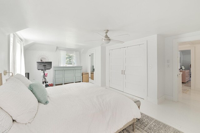61412 Walnut St, Cassopolis, MI 49031 - bedroom featuring ceiling fan and a closet