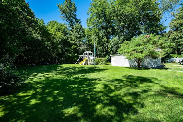 61412 Walnut St, Cassopolis, MI 49031 - view of yard with a playground