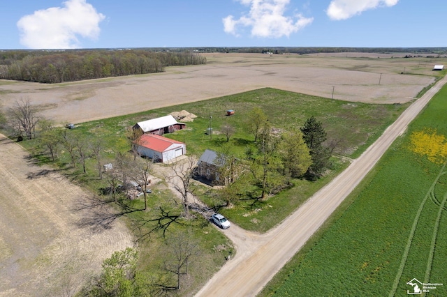 13280 Burt Rd, Pittsford, MI 49271 - drone / aerial view featuring a rural view