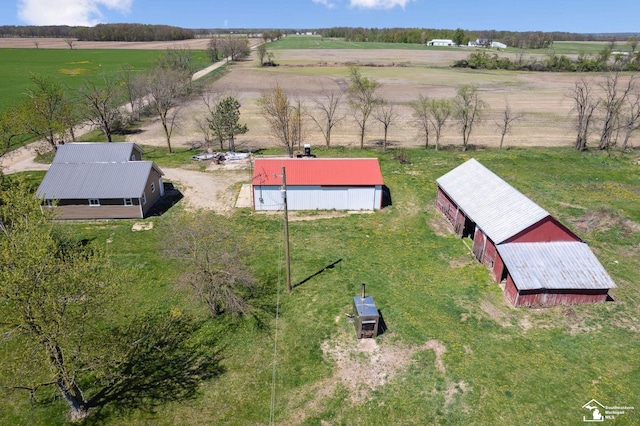 13280 Burt Rd, Pittsford, MI 49271 - drone / aerial view with a rural view