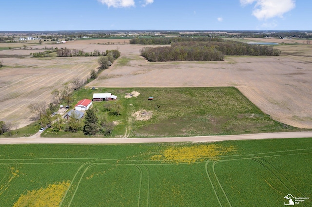 13280 Burt Rd, Pittsford, MI 49271 - birds eye view of property featuring a rural view