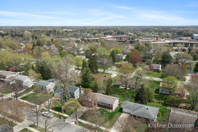 birds eye view of property featuring a residential view