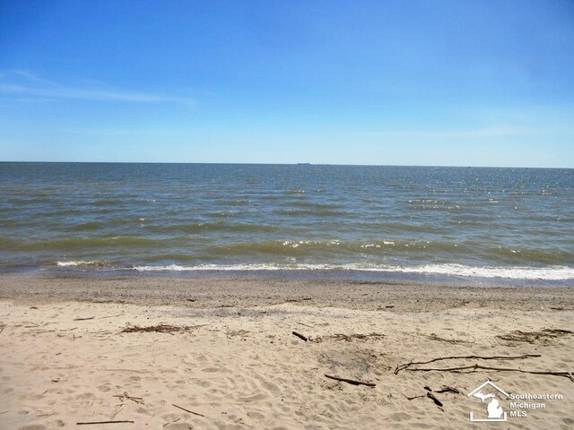 property view of water with a view of the beach