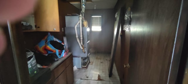 interior space featuring heating unit