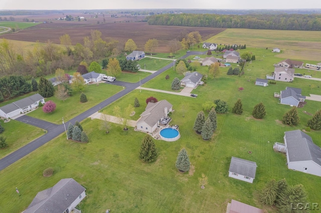 3136 Planeview Dr, Adrian, MI 49221 - bird's eye view featuring a rural view