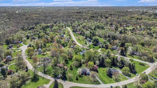 aerial view with a view of trees
