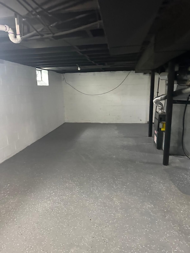 view of basement