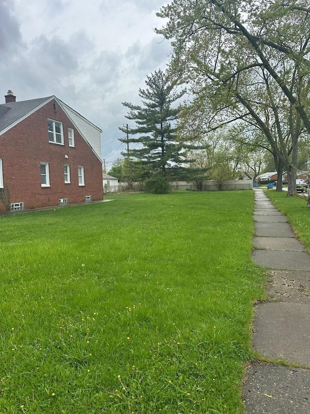 view of yard
