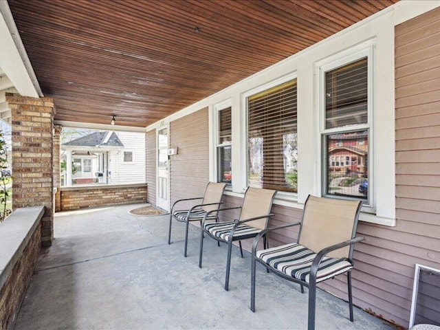 view of patio / terrace featuring a porch