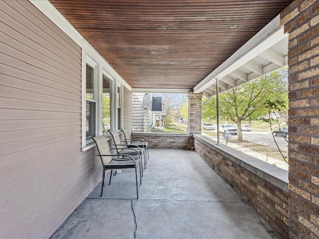 view of patio with covered porch