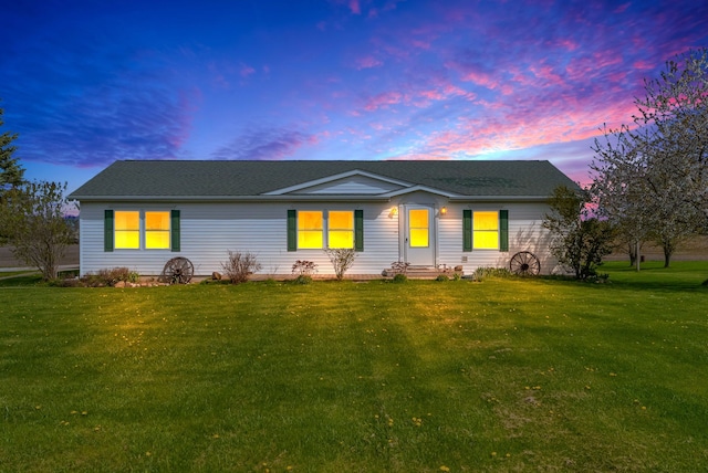 2326 Burnsline Rd, Brown City, MI 48416 - view of front of home with a front yard and roof with shingles