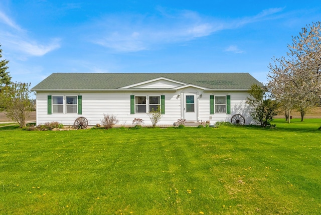 2326 Burnsline Rd, Brown City, MI 48416 - single story home featuring a front lawn and a shingled roof