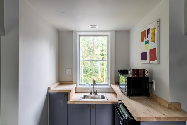 interior space featuring a sink