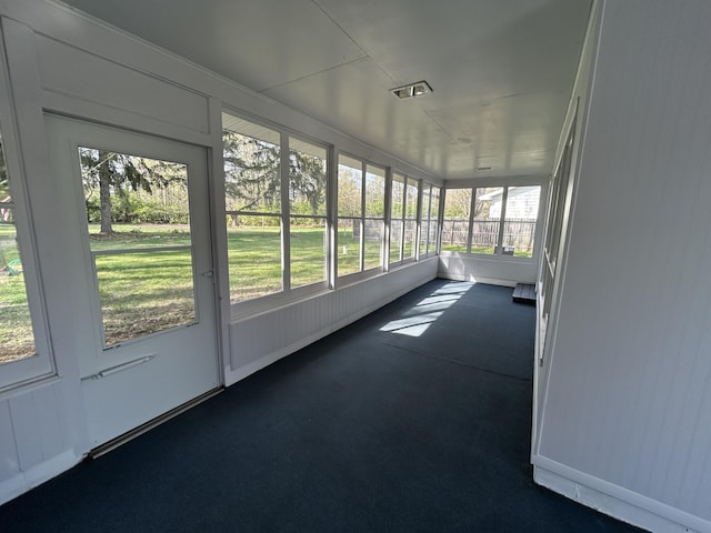 6735 Bayview Dr, Coloma, MI 49038 - unfurnished sunroom featuring a healthy amount of sunlight