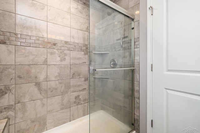 full bathroom with a stall shower