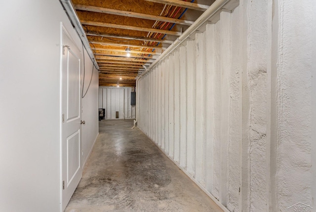 view of basement
