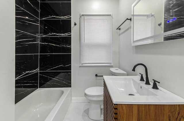 18900 Asbury Park, Detroit, MI 48235 - bathroom with toilet, baseboards, and vanity