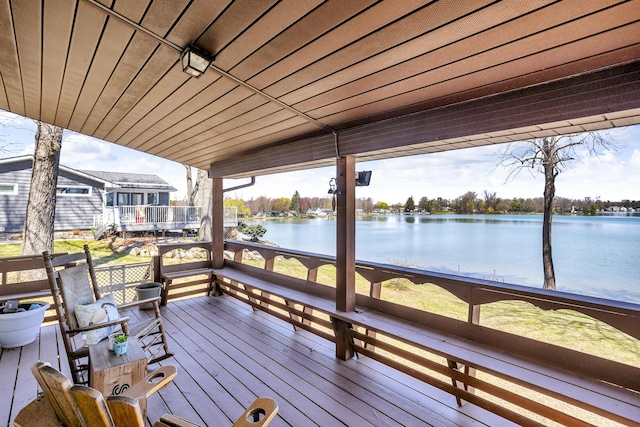 1704 Little Dr, Horton, MI 49246 - view of dock featuring a water view