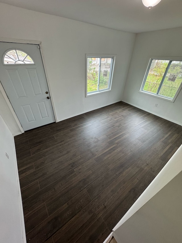6209 Oldtown St, Detroit, MI 48224 - entryway featuring dark wood-type flooring, baseboards, and a wealth of natural light