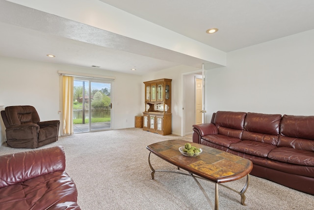 3332 Hampton Downs Dr SE, Kentwood, MI 49512 - living room featuring light carpet and recessed lighting