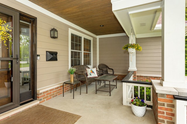 1605 Lloyd Ave, Royal Oak, MI 48073 - view of patio featuring a porch