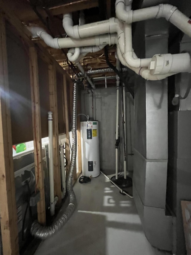 utilities featuring electric water heater