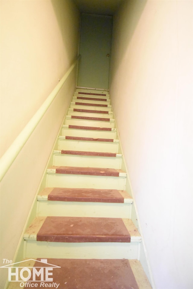 view of stairway