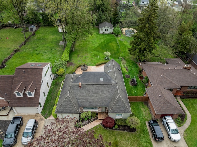 drone / aerial view